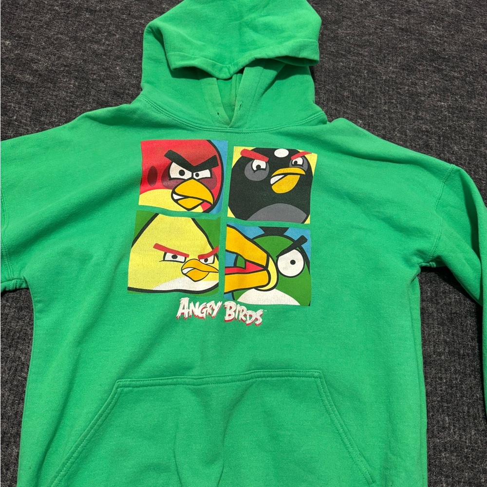 Green Angry Birds Graphic Hoodie - Picture 6 of 8